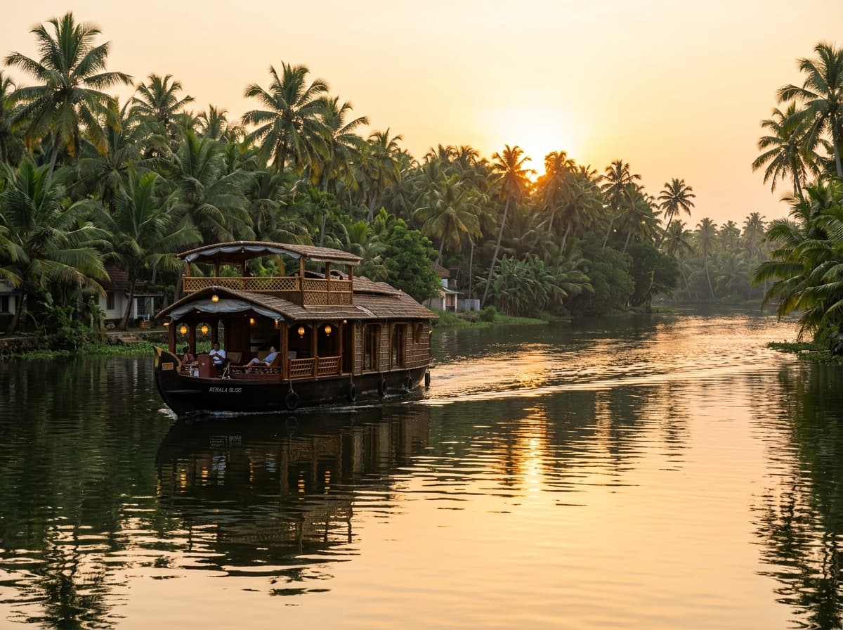 Munnar Hills & Alleppey Houseboat